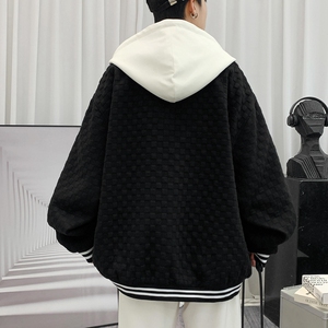 2025秋季港风大码高品质刺绣假两件棒球服外套JK272-P105138图片