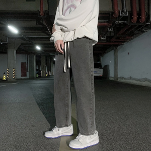 2025春季图水洗牛仔裤男美式高街男裤子NG012-P40图片