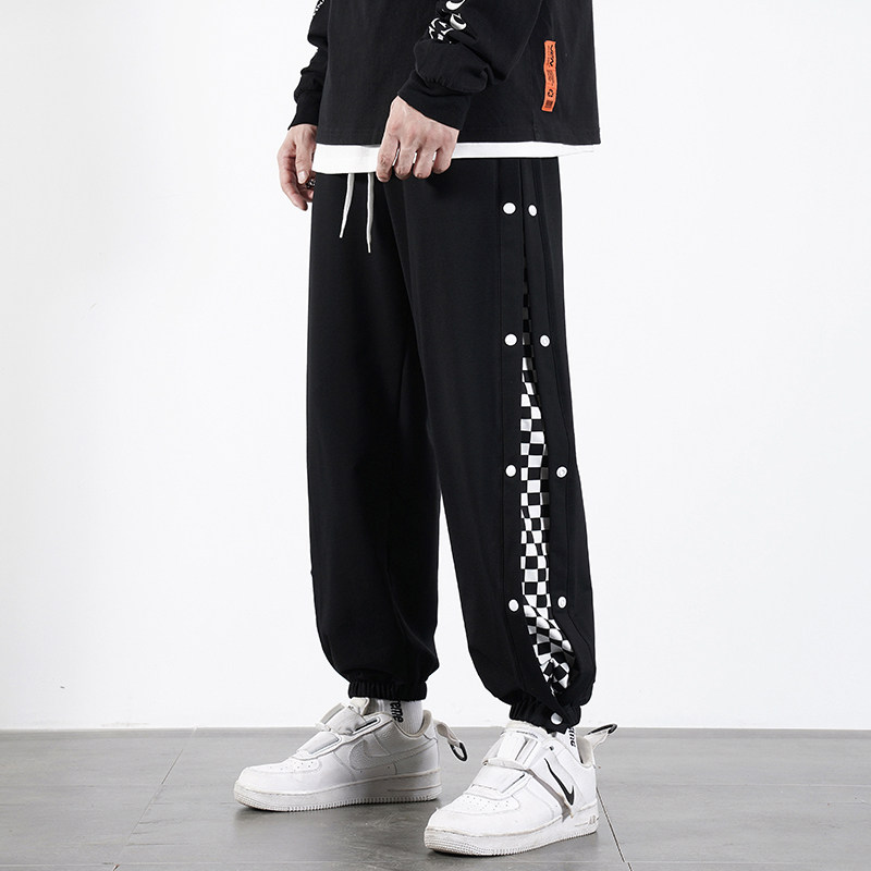 2025秋季新款个性拼接运动休闲裤男K8068-P5578,男装休闲裤,星座912-1（原星座914-5）