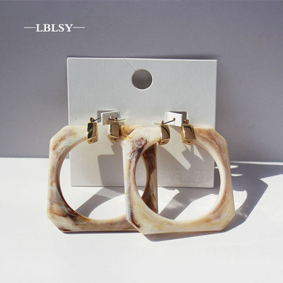 外贸21新款时尚夸张醋酸耳环耳钉