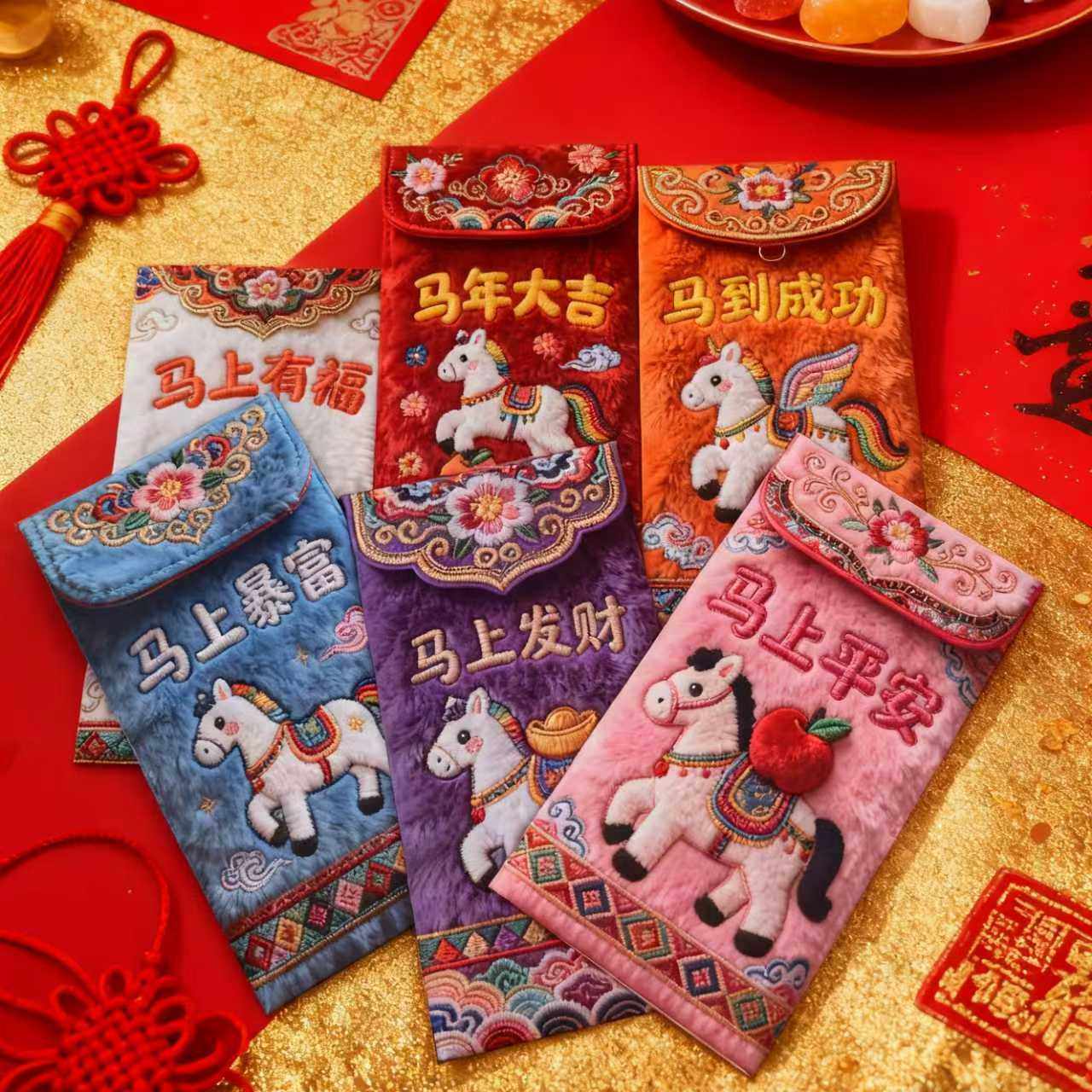 【马年5D卡通红包】春节利是封2026新年红包儿童小孩压岁钱红包