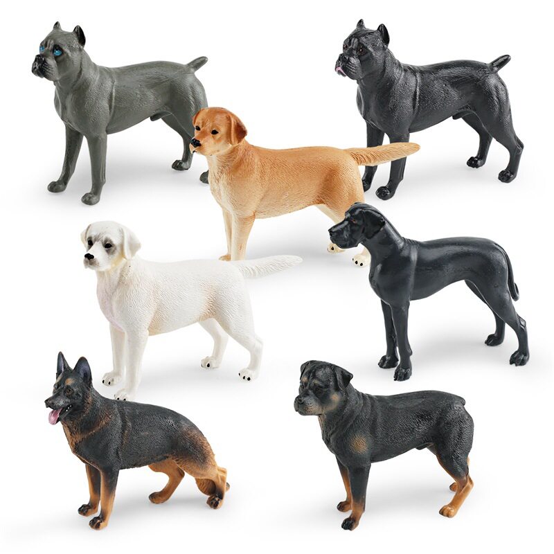 仿真牧羊犬卡斯罗犬丹犬拉布拉多罗威纳犬宠物狗狗动物模型