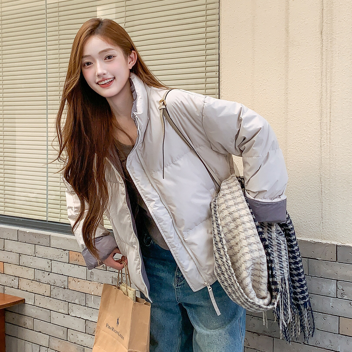 ！现货！2025新款撞色羽绒服213A-2528P180K288,女装羽绒服,浙宝213A