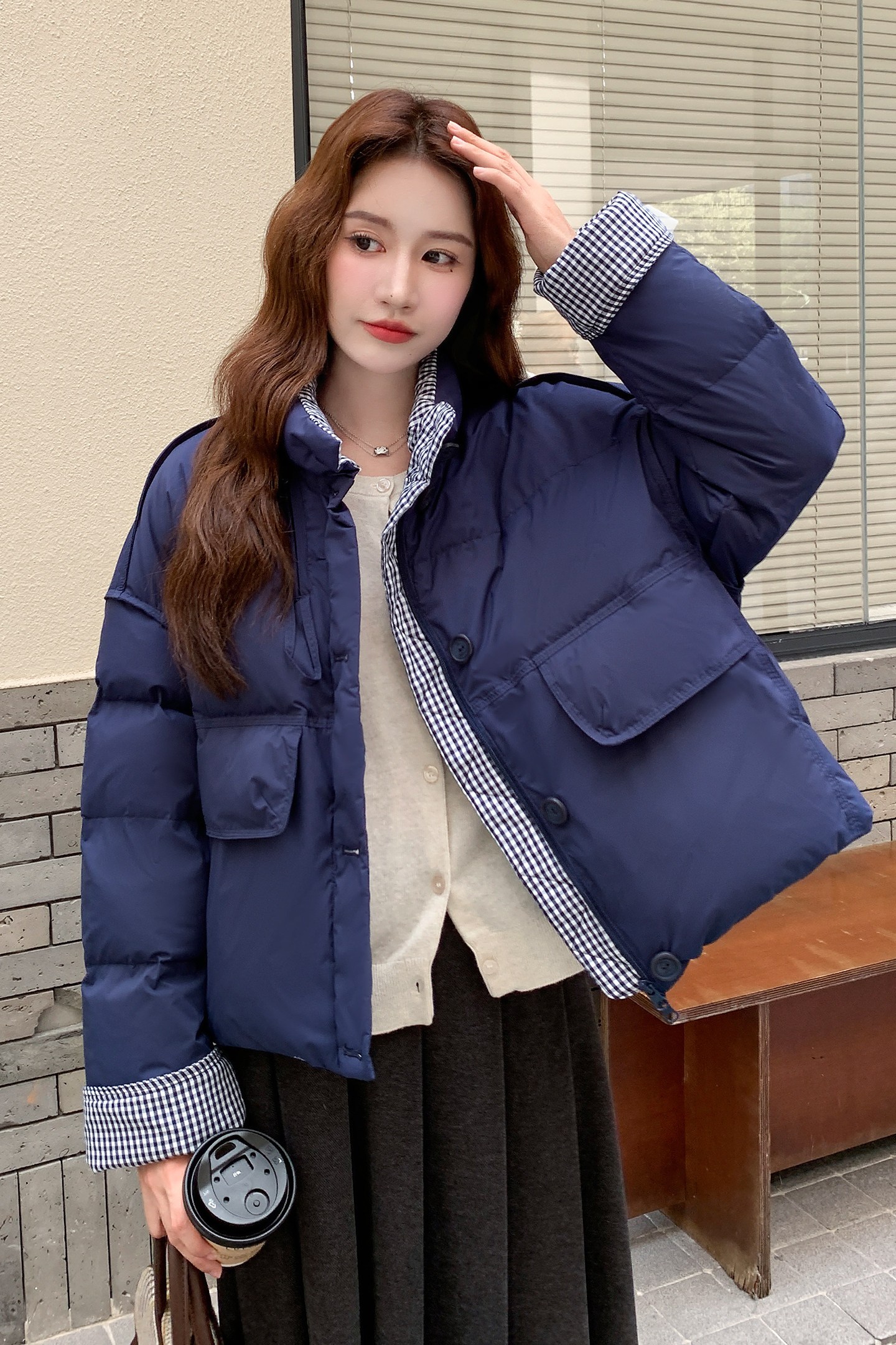 ！现货！2025新款白鸭绒羽绒服213A-2523P230K328,女装羽绒服,浙宝213A