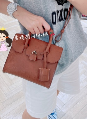 日本代购直邮 genten 牛皮手提斜挎包铂金包 迷你小号 2用 23新款