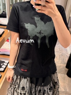 日本购 薇薇安西太后土星 短袖T恤 日本制 不退换26/5 猫咪