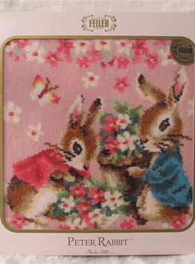 日本制feiler彼得兔联名Peter Rabbit手帕小毛巾 北京现货