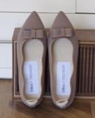 舒适轻量 日本代购 日系通勤 女鞋 蝴蝶结环保 直邮 offen单鞋