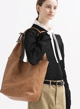 日本购直邮 genten 托特包单肩包 皮亚特大号 44710-44 25/8