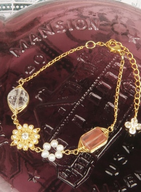 日本购在途 wythe charm小众饰品 耳夹项链手链 天然石水晶