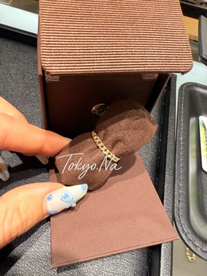 日本购cocoshnik百搭镂空链纹 K10戒指 405-66396