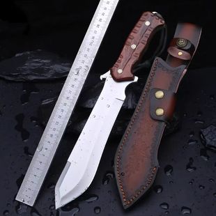 手工锻打高硬度户外生存刀多功能露营登山防身刀柴刀丛林排障刀