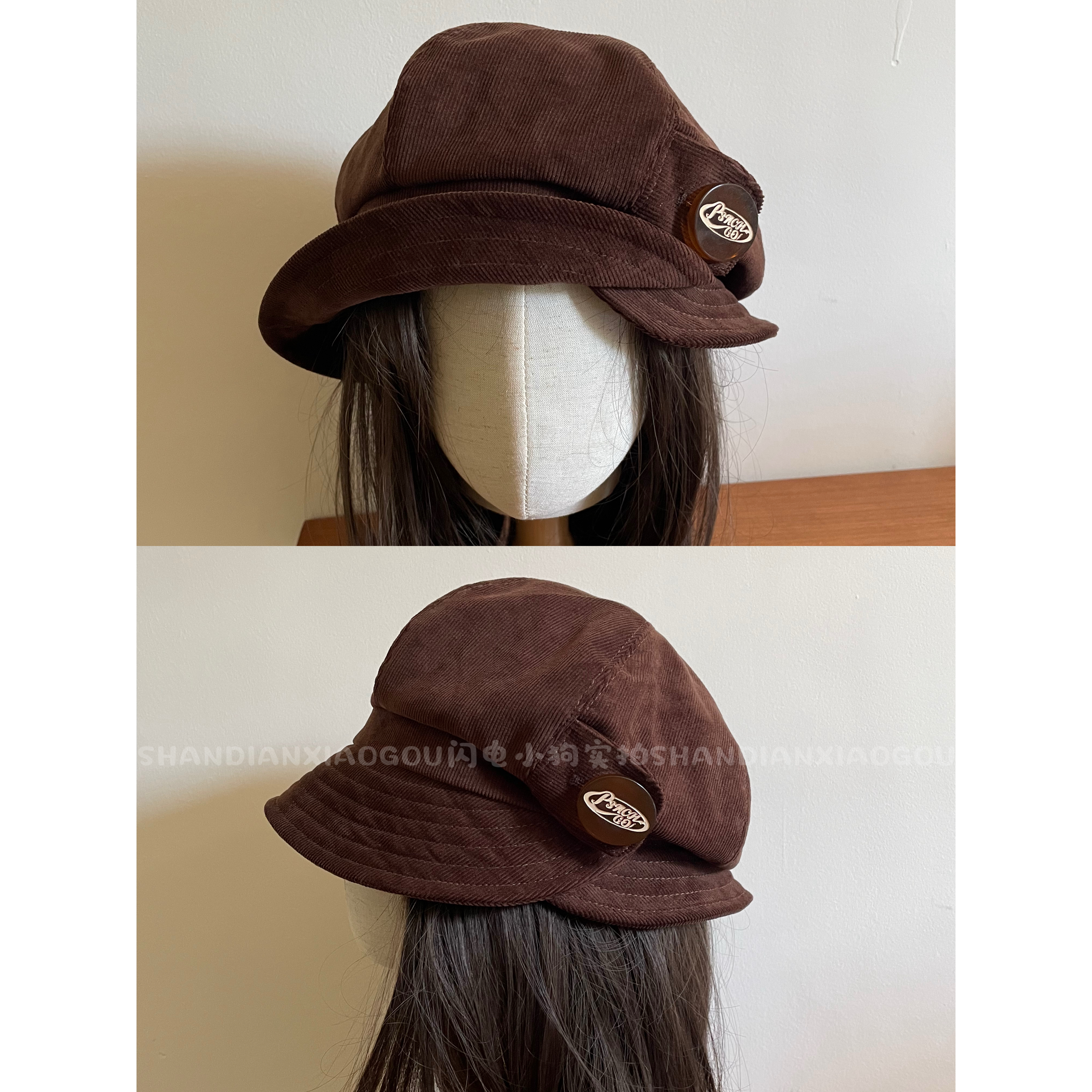 小土星vintage渔夫帽*复古帽子百搭小众遮阳盆帽文艺秋冬日系