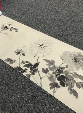 清代恽寿平花卉图长卷名家水墨写意花鸟图临摹学习q画稿素材微喷