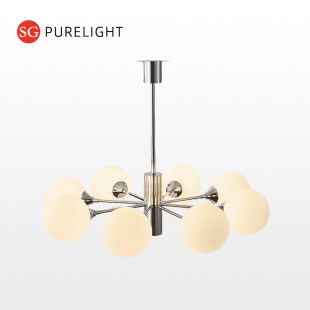 法式 中古客厅吊灯复古简约书房餐厅灯具北欧创意魔豆卧室灯吊灯