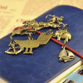 复古旅行笔记本挂件Traveler 饰 挂件青铜金属装 黄铜挂件 DIY配件