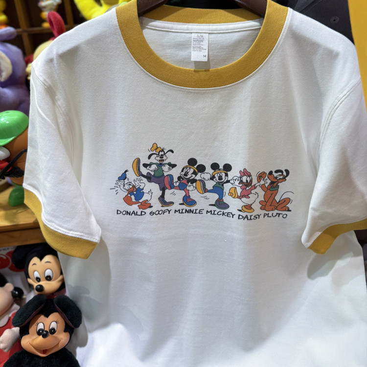 美式复古 vintage 卡通趣味高飞米奇  拼色纯棉重磅男女情侣T恤,女装/女士精品,T恤,淘宝优惠券,粉丝福利购,淘宝优惠卷