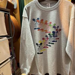 复古 情侣长袖 vintage 265克纯棉重磅厚实 T落肩宽松 电风扇 美式