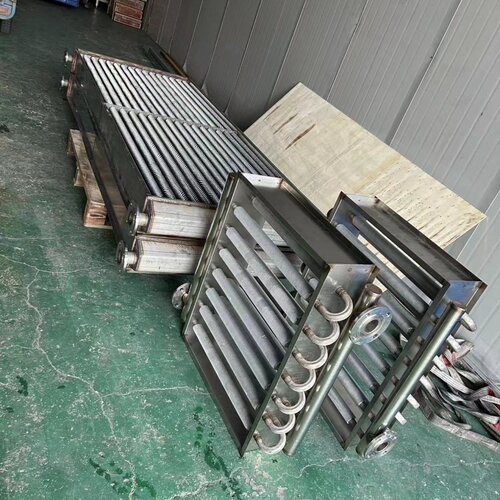 不锈钢蒸汽管挤压铝翅片散热器304不锈钢加热升温换热器非标定制