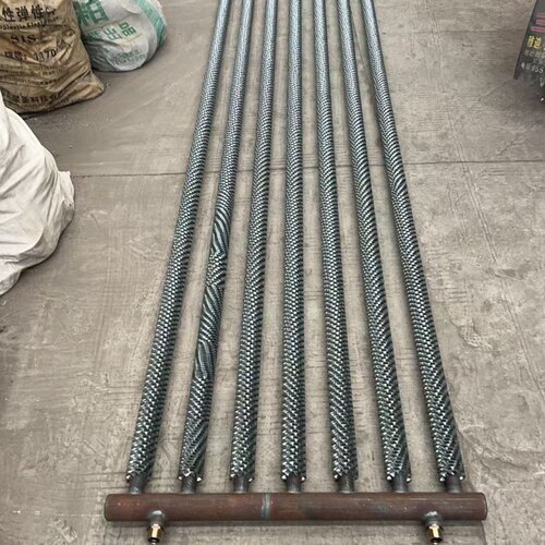 无缝碳钢翅片管散热器暖气片蒸汽热水换热器大棚激光焊散热管盘管