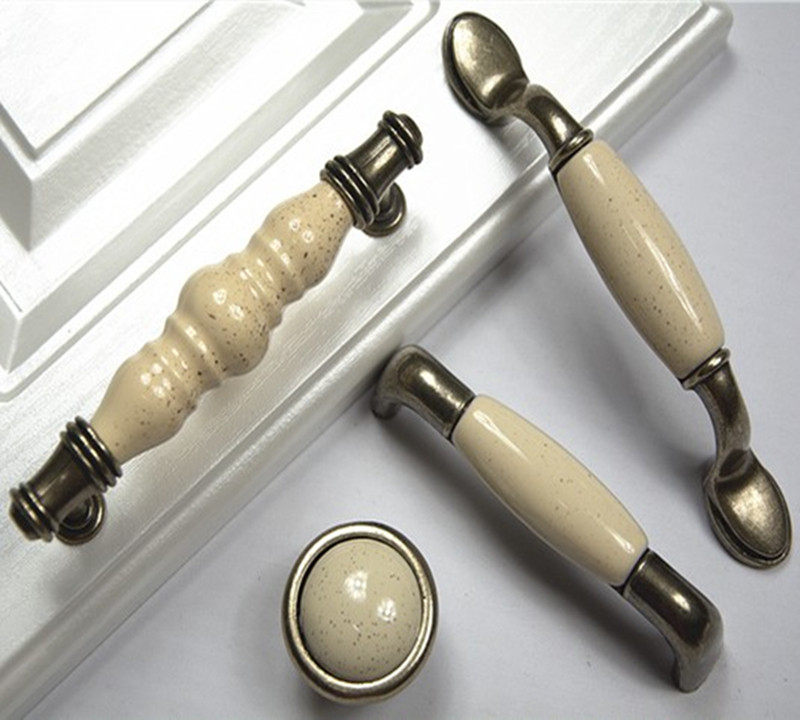 青古锌合金古铜陶瓷欧式橱简欧柜门小 麻点拉手抽屉把手厨房门