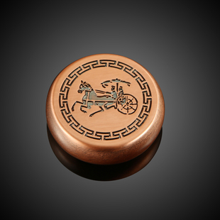 复古金属古铜中国象棋套装 大号象棋实心防摔象棋商务礼品送长辈