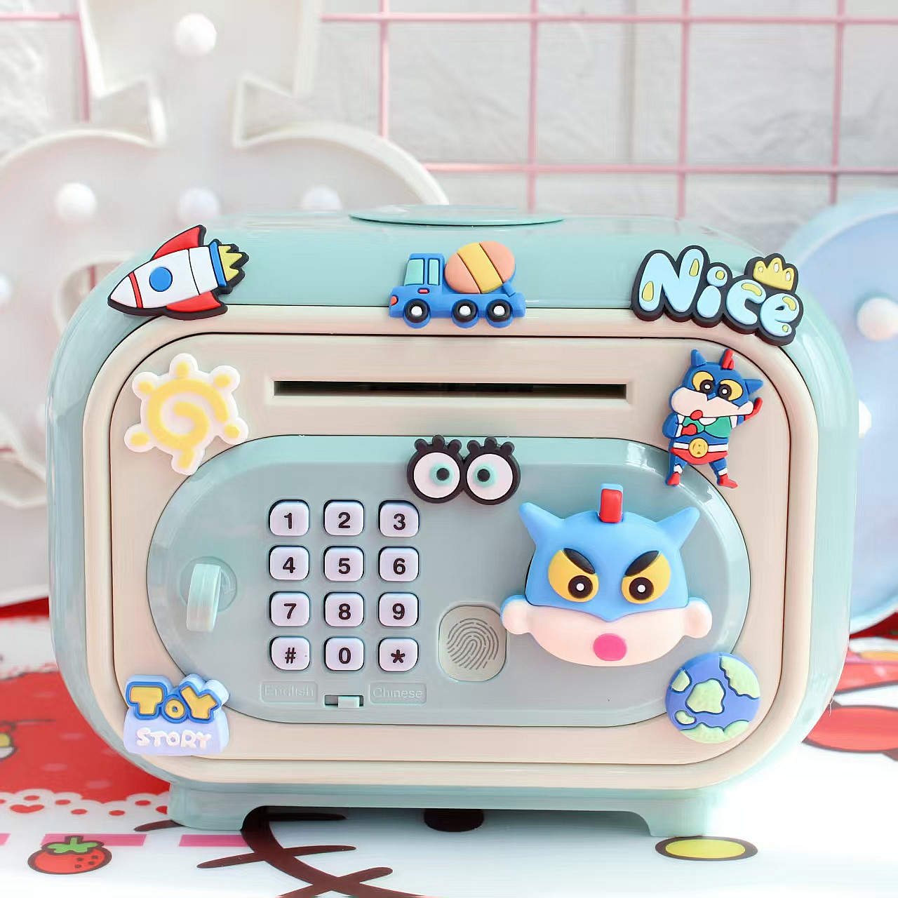 存钱罐儿童男女孩只进不出保险箱