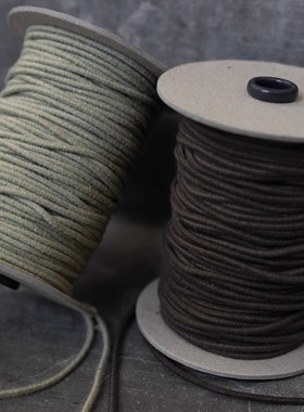 英国产MERCHANT&MILLS 再生棉天然橡皮筋 3mm｜纺织品用圆绳系带