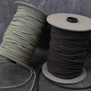 英国产MERCHANT&MILLS 再生棉天然橡皮筋 3mm｜纺织品用圆绳系带