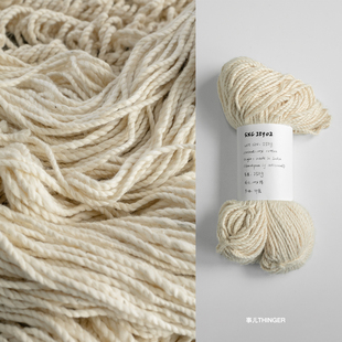 事儿THINGER 印度工匠先锋手纺线·进口天然纯棉带籽织布粗纱