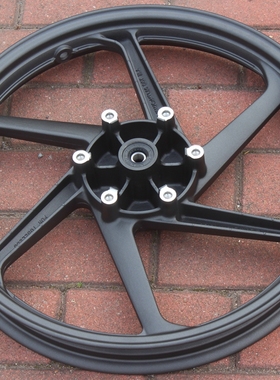 新大洲本田150-27前面碟刹钢圈黑色CBF150S轮毂摩托车配件原正品