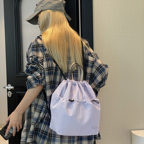 纯色通勤背包ColorfulFox日韩