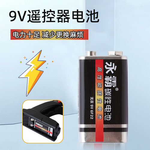 碳性9v电池6F22儿童遥