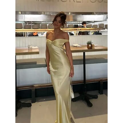 Backless slim fitting jumpsuit long skirt 露背修身连衣长裙女
