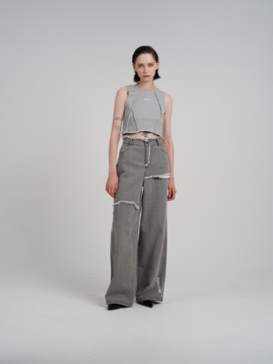 设计感无袖马甲背心短款JOHNNYWU