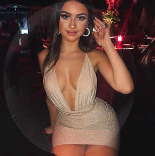 halter neck lace sexy women Fashion dress