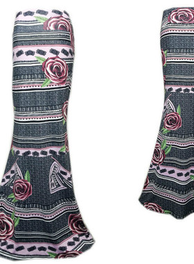 女士新款时尚百搭休闲舒适欧美风印花收腰性感常规包臀鱼尾半身裙