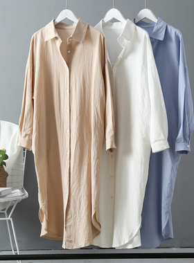 pring Autumn Casual Buttons Loose Clothes Robe Femme Vestido