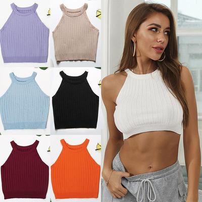 Pure color short hammock female summer sexy new 2021背心女夏