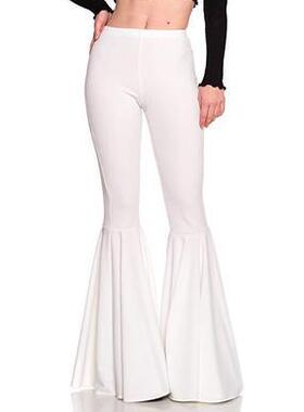 Women's high waisted pleated flared pants 女士高腰褶皱喇叭裤