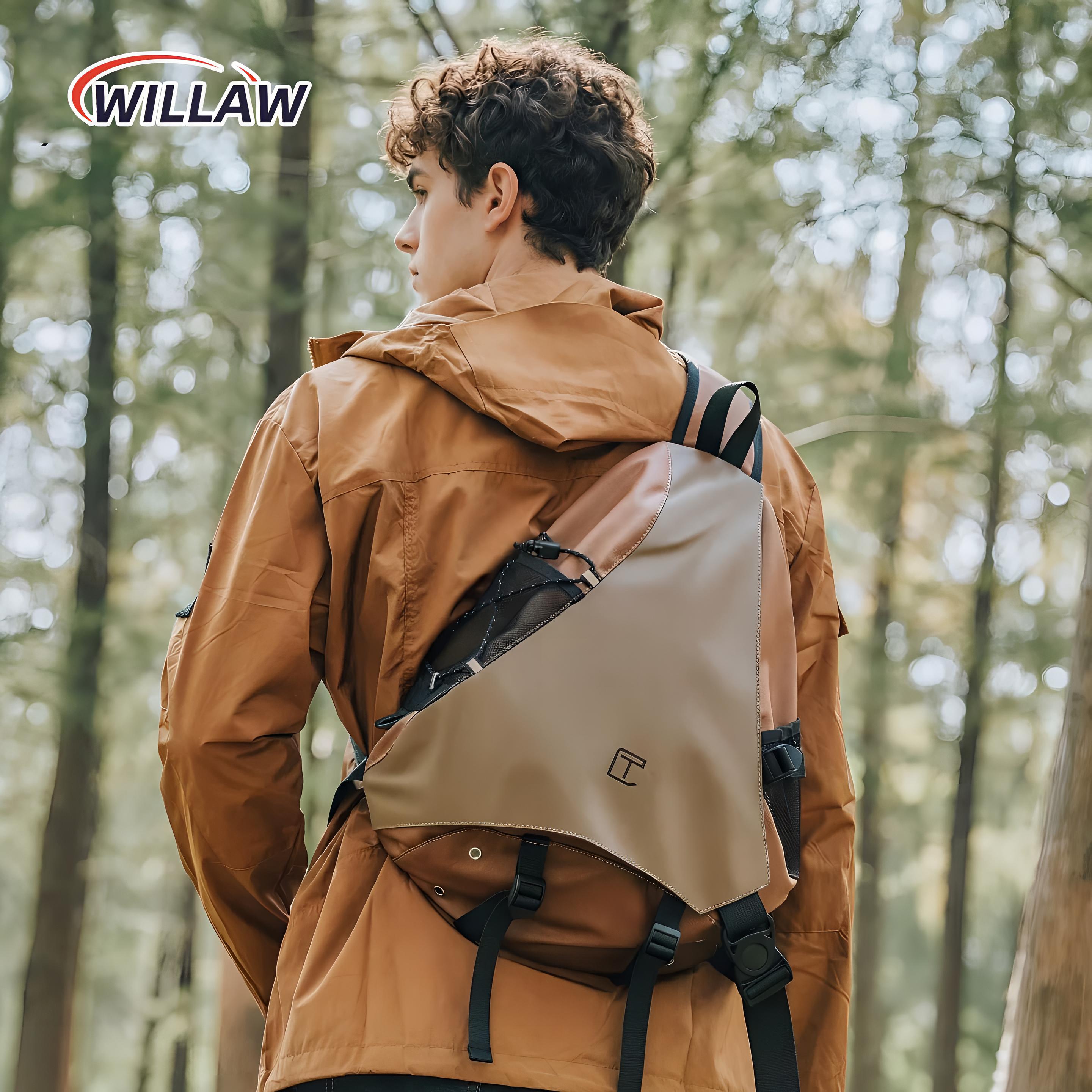 德国斜背弓箭包户外徒步登山包男