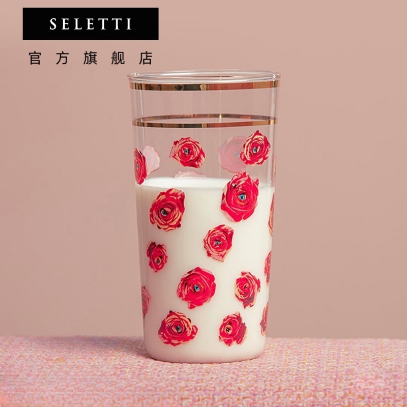 Seletti欧式24k金奢华玻璃杯