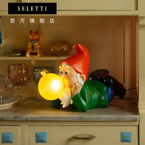 意大利seletti树脂创意小矮人灯