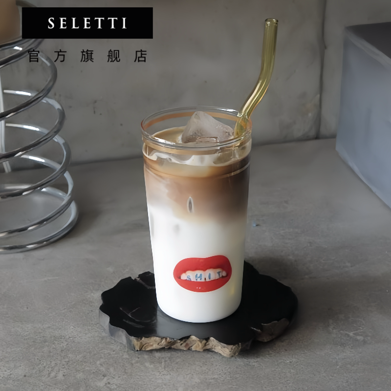 Seletti欧式24k金奢华玻璃杯