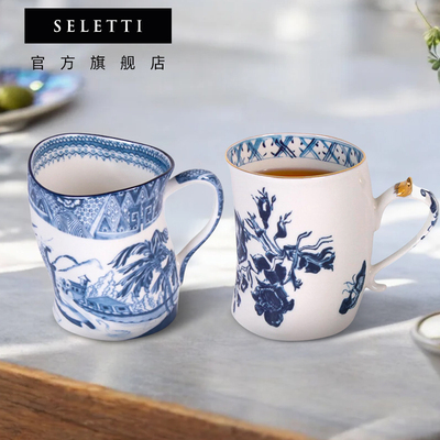 SELETTI陶瓷特别好看的马克杯