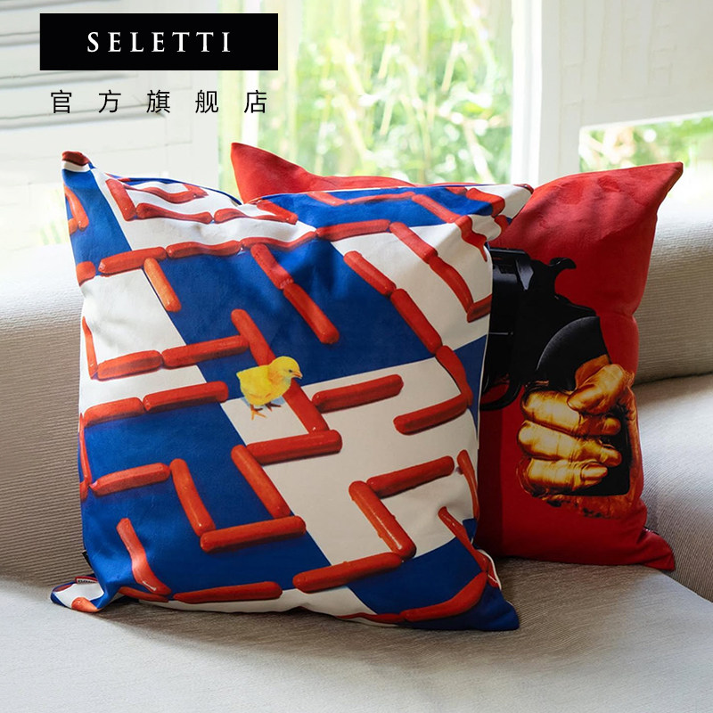 Seletti抱枕枕套靠枕沙发高级感潮流艺术装饰创意高颜值家居客厅,居家布艺,床头靠垫,淘宝优惠券,粉丝福利购,淘宝优惠卷
