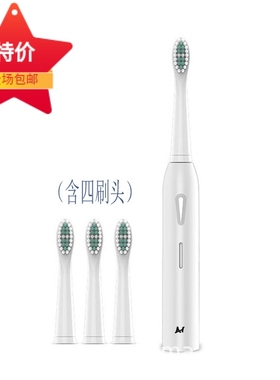 德国boorui铂瑞A1情侣电动牙刷USB充电声波震动六档成人刷牙 包邮