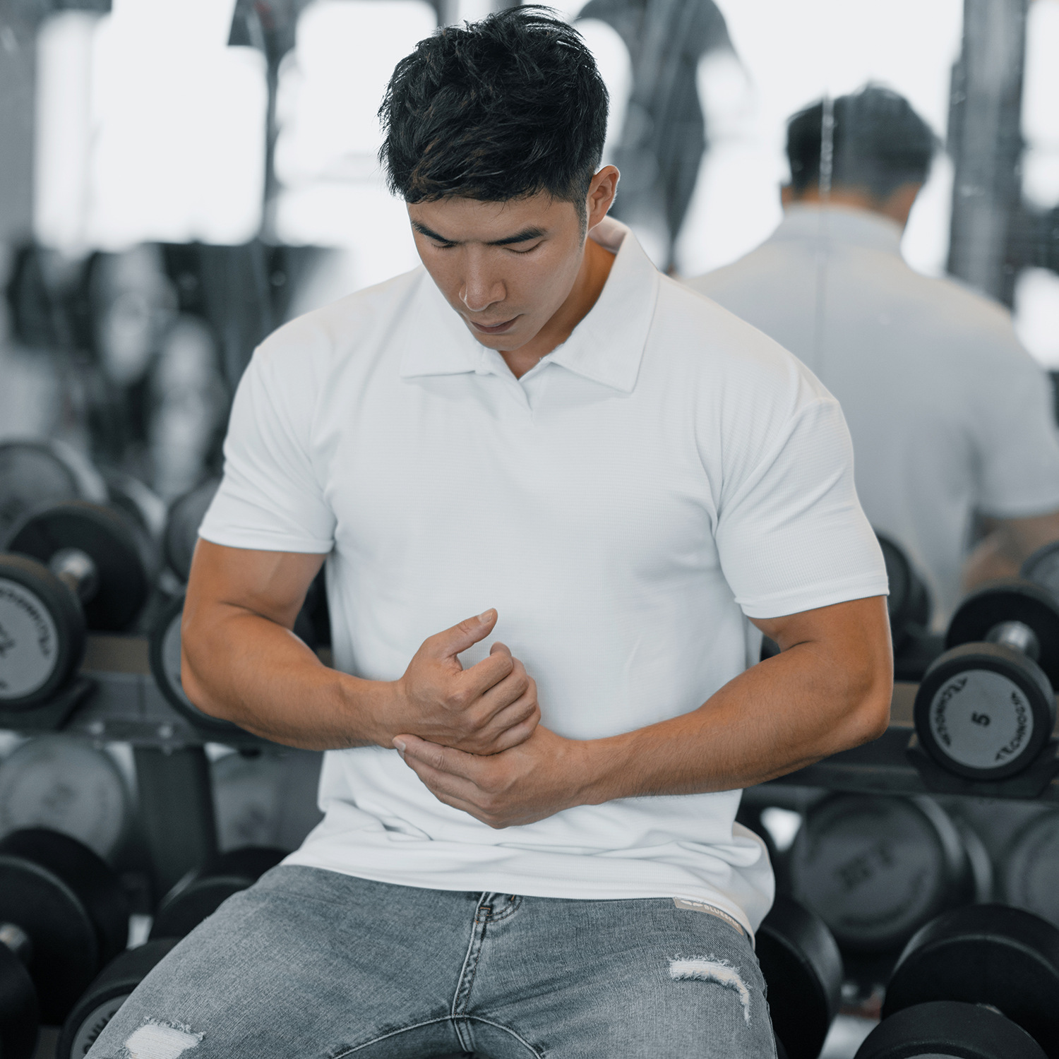 短袖Polo衫paige健身男士