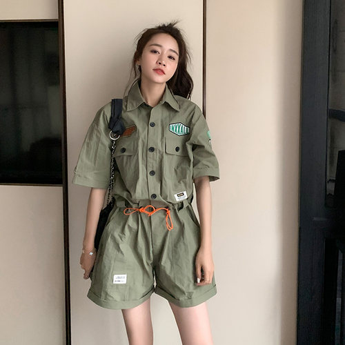 夏季新品刺绣连体裤女潮流时尚
