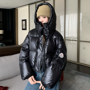现货136-8568P285k418短款羽绒服外套女90绒图片